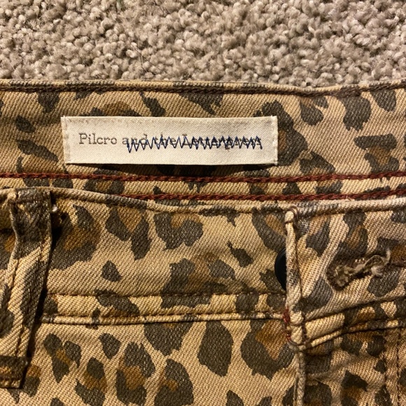 Anthropologie Pilcro & The Letterpress Hyphen Leopard Print Shorts - Picture 6 of 6